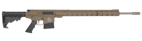 Great Lakes Firearms GL10243SSFDE GLFA  243 Win 5+1 24" Stainless Threaded Barrel, Flat Dark Earth Cerakote Picatinny Rail Aluminum Receiver, Adjustable Black Synthetic Stock, Mil-spec Polymer Grip