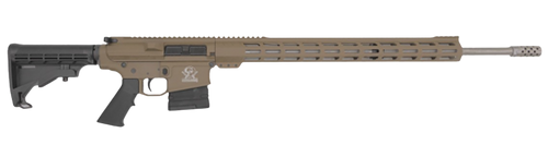 Great Lakes Firearms GL10243SSFDE GLFA  243 Win 5+1 24" Stainless Threaded Barrel, Flat Dark Earth Cerakote Picatinny Rail Aluminum Receiver, Adjustable Black Synthetic Stock, Mil-spec Polymer Grip