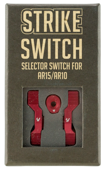 Strike ARSSSRED Strike Switch 60/90 Degree Red Aluminum AR-Platform Ambidextrous