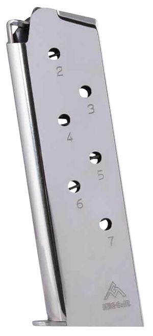 Mec-Gar MGCG4507N Colt Government 7rd 45 ACP, Nickel Stainless Steel