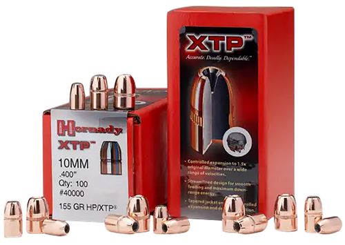 Hornady 40060 XTP  10mm Auto .400 200 gr Hollow Point XTP 100 Per Box/ 15 Case