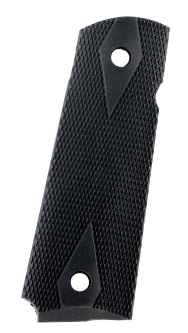 Pearce Grip PG19112 Side Panel Grips  Double Diamond Checkering Black Rubber for 1911 Government