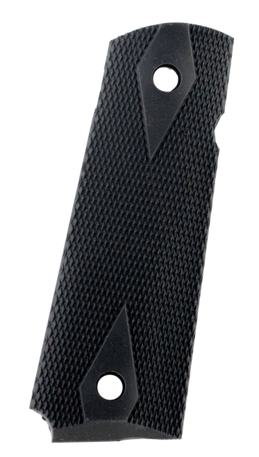 Pearce Grip PG19112 Side Panel Grips  Double Diamond Checkering Black Rubber for 1911 Government