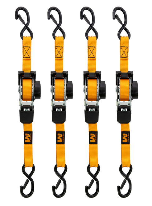 MUDDY MUD-RRS10-4PK   1"X10" RATCHET STRAPS ORG