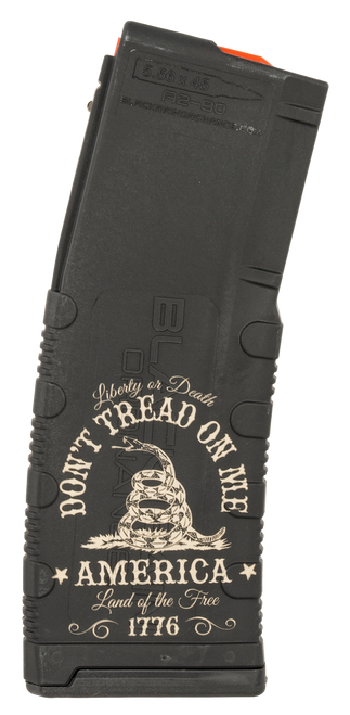Black Rain Ordnance MAG30DONTTREAD Magazine  30rd 223 Rem/5.56 NATO Don't Tread On Me Engraving Fits AR-15 Platform