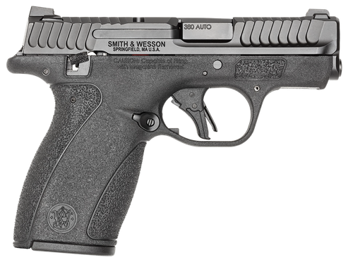 Smith & Wesson 14192 Bodyguard 2.0 Micro Frame 380 ACP 10+1 2.75" Black Armornite Stainless Steel Barrel & Serrated Slide, Black Armornite Polymer Frame, Textured Grip, Thumb Safety