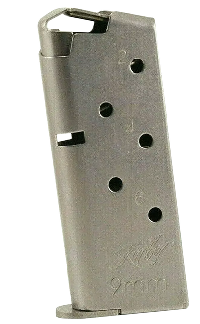 Kimber Mfg, Inc 1200846A Micro 9  6rd Flush Fit 9mm Luger Silver Stainless Steel