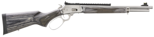 Marlin 70432 1894 SBL 44 Special/44 Rem Mag 8+1/9+1 16.10" Polished Stainless Threaded Barrel, Polished Stainless Picatinny Rail Receiver, Gray Fixed Laminate Stock