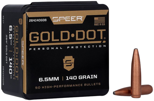 Speer 264140 Gold Dot  6.5mm .264 140 GR Soft Point 50 Box