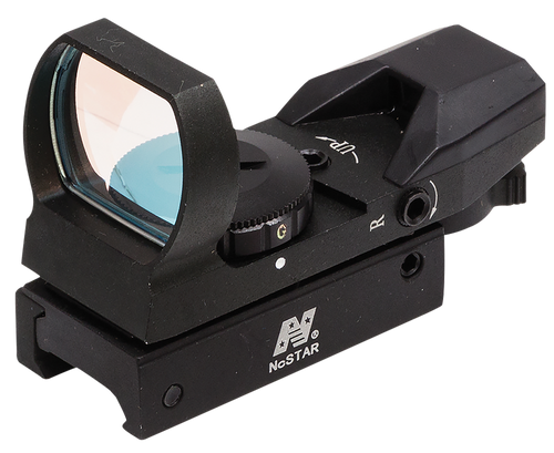 NcStar D4RGB Red & Green Four Reticle Reflex Optic  Black Anodized 1 x 0.95"x 1.34" 3 MOA Red/Green Dot Multi Reticle