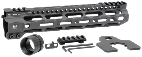 Midwest Industries MICRLW105 Combat Lightweight AR-15 Black Hardcoat Anodized Aluminum/Polymer 10.50" Picatinny/M-LOK