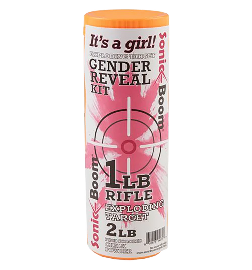 Sonic Boom/jerent SBTGRGIRL  Gender Reveal Kit Rifle Firearm 1 lb Girl
