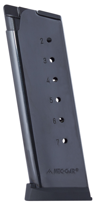 Mec-Gar MGCO4507BPF 1911 Officer 7rd 45 ACP, Blued Carbon Steel