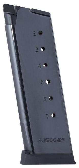 Mec-Gar MGCO4507BPF 1911 Officer 7rd 45 ACP, Blued Carbon Steel