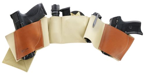 Galco UWKHSM2 UnderWraps 2.0 Khaki Small Leather/Nylon Handgun