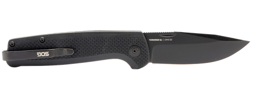 S.O.G SOGTM1005BX Terminus SJ 2.90" Folding Clip Point Plain Stonewashed Cryo D2 Steel Blade/ Blackout G10 Handle Includes Belt Clip
