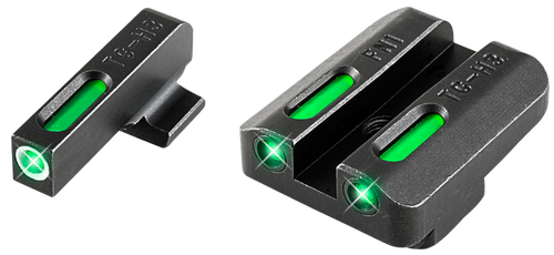 TruGlo TG13FN1A TFX  Black | Green Tritium & Fiber Optic White Outline Front Sight Green Tritium & Fiber Optic Rear Sight