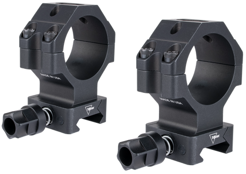 Trijicon AC22075 Scope Rings with Q-LOC Technology  Matte Black  35mm  Extra High