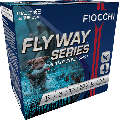 Fiocchi 123ST6 Flyway  12Gauge 3" 1 1/8oz 6Shot 25 Per Box/10 Case