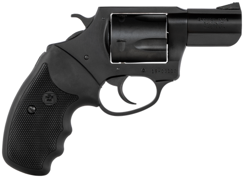 Charter Arms 63520 Mag Pug  Large 357 Mag, 5 Shot 2.20" Black Nitride Steel Barrel, Cylinder & Frame w/Black Finger Grooved Rubber Grip