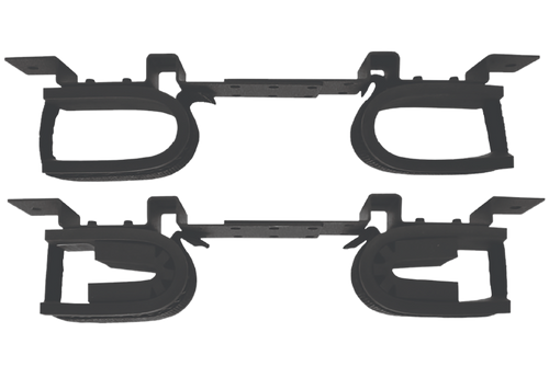 Rugged Gear 10075 Gun Rack Overhead Black Steel Holds 2 Rifle/Shotgun