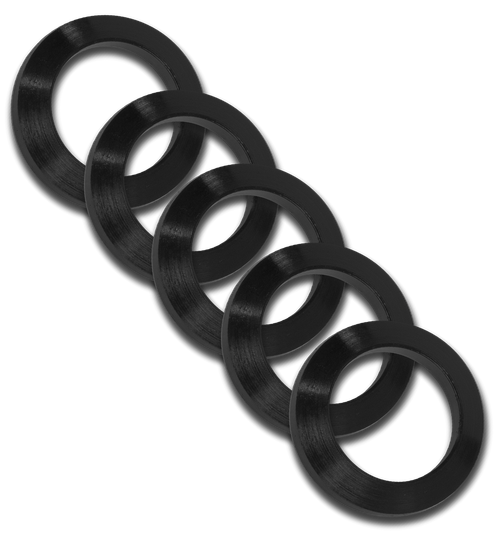 GrovTec US Inc GTHM319 Crush Washer  223 Cal Black Nitride Steel 1/2"-28 tpi Rifle 5 Per Pack