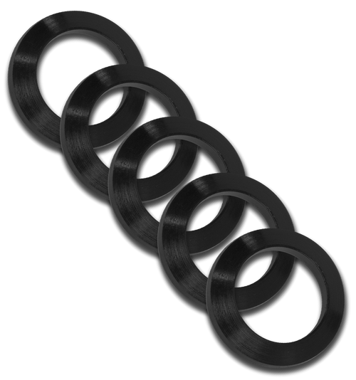 GrovTec US Inc GTHM319 Crush Washer  223 Cal Black Nitride Steel 1/2"-28 tpi Rifle 5 Per Pack