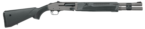 Mossberg 85170 940 Pro 12 Gauge 7+1 18.50" Tungsten Gray Cerakote Barrel, Tungsten Gray Cerakote Aluminum Drilled & Tapped Receiver, Black Fixed Synthetic Stock