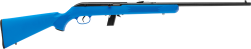 Savage Arms 40217 64 F Full Size 22 LR 10+1 21" Matte Black Carbon Steel Barrel, Matte Black Grooved Carbon Steel Receiver, Blue Fixed Synthetic Stock, Right Hand