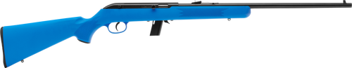 Savage Arms 40217 64 F Full Size 22 LR 10+1 21" Matte Black Carbon Steel Barrel, Matte Black Grooved Carbon Steel Receiver, Blue Fixed Synthetic Stock, Right Hand