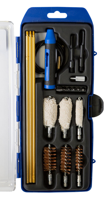DAC GMSGHY GunMaster Universal Hybrid Cleaning Kit Multi-Gauge Shotgun/21 Pieces Black/Blue