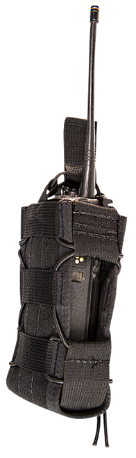 High Speed Gear 11MAC0BK TACO  Multi-Access Comm Holder, Black Nylon with Bungee Pull Tongue, Fits MOLLE