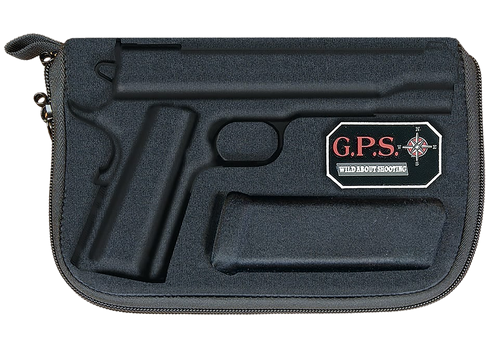 GPS Bags 907PC Custom Molded  w/ Lockable Zippers Internal Mag Holder & Black Finish for Glock 17/19/22/23/26/27