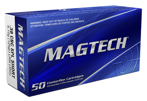 Magtech 38G Range/Training  38Special 125gr Lead Round Nose 50 Per Box/20 Case