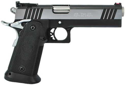 TriStar 85674 SPS Pantera 1911 9mm Luger 18+1 5" Stainless Steel Barrel, Black Chrome Serrated Steel Slide, Black Steel Frame w/Beavertail, Black Polymer Grip, Right Hand