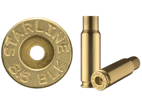 HSM 8.6BLKEUP-50  Unprimed Cases 8.6 Blackout Rifle Brass