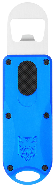 CobraTec Knives CTOTFBOBLU Bottle Opener  Blue Aluminum/Stainless Steel