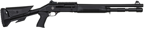 MAC 21000154 1014 Breacher 12 Gauge Semi-Auto 3" 5+1 18.50" Black Anodized Steel Barrel, Black Anodized Picatinny Rail Receiver, Black Pinned Fixed Synthetic Stock, Black Polymer Grip