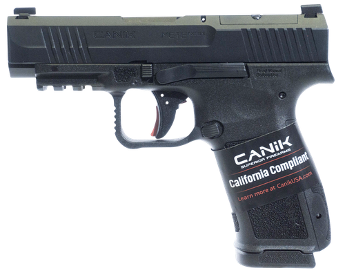 Canik HG7885CA-N Mete MC9LS *CA Compliant 9mm Luger 10+1 3.63" Black Steel Barrel, Black Nitride Steel Serrated Slide, Black Polymer Frame w/Picatinny Rail, Interchangeable Backstrap Grip