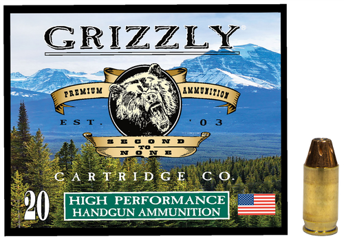 Grizzly Ammo GC38A1   380ACP+P 90gr Jacketed Hollow Point 20 Per Box/10 Case