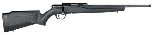 Savage Arms 70803 B Series FV-SR Full Size 17 HMR 10+1 16.25" Matte Black Heavy Threaded Barrel, Matte Black Picatinny Rail Carbon Steel Receiver, Matte Black Fixed Synthetic Stock, Right Hand