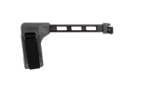 SB Tactical FS1913A01SB SBT  Side Folding Black Synthetic with Hinge, 9.25" OAL & Nylon Strap for AR-Platform with 1913 Picatinny Rail (Tube Not Included)