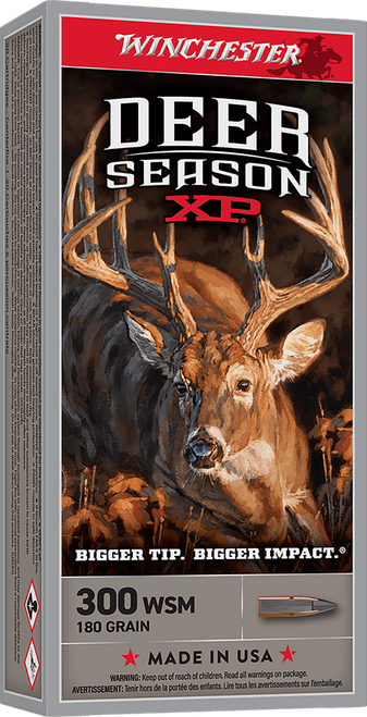 Winchester Ammo X300SDS2 Deer Season XP  300WSM 180gr 20 Per Box/10 Case