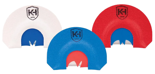 Knight & Hale KHT0206 HD Hen Mouth Call Attracts Turkey Red/White/Blue 3Pack