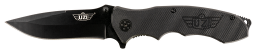Uzi Accessories UZKFDR006 UZI Responder VI Black, Stainless-Steel Blade