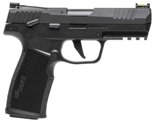 Sig Sauer 322CBAS10 P322  22 LR 10+1 4" Black Steel Threaded Barrel, Black Hard Coat Anodized Optic Ready/Serrated Slide, Black SS/Polymer Frame w/Picatinny Rail & Black Polymer Grips
