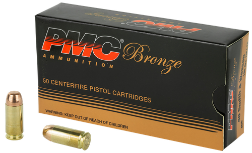 PMC 40D Bronze  40S&W 165gr Full Metal Jacket 50 Per Box/20 Case