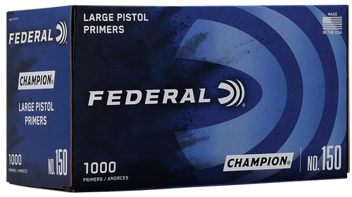 Federal 150 Champion Large Pistol Multi Caliber Handgun 1000 Per Box/5 Case
