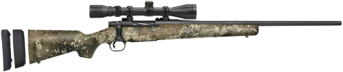 Mossberg 28257 Patriot Super Bantam w/Optic 350 Legend 4+1 22" Matte Blued Fluted Threaded Barrel, Matte Blued Drilled & Tapped Receiver, Adj LOP TrueTimber Strata Synthetic Stock, 3-9x40mm Duplex