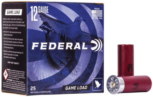 Game Load 12ga 2.75" 3.25dr 1oz 8